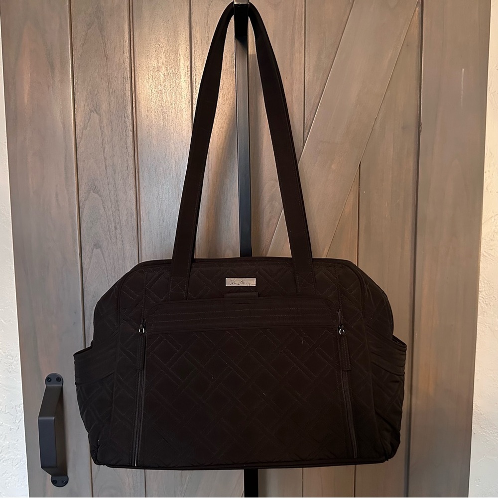 Vera Bradley Quilted Black Tote Bag